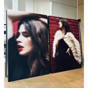 Photography on canvas "Red NYC"